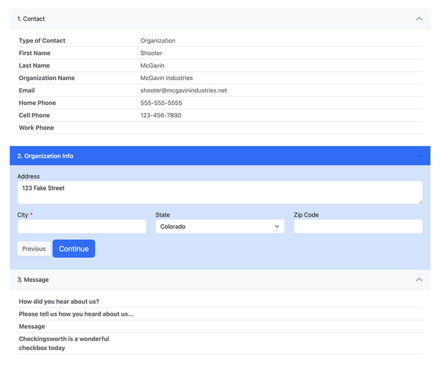 Bootstrap 5 Multipage All Fields Example 2