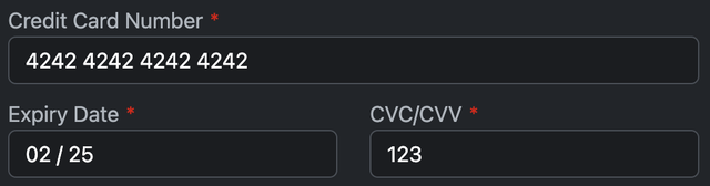 Stripe Payment field Layout Options